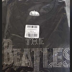 TORRID The Beatles Black Short Sleeve Tee with Sparkling Logo